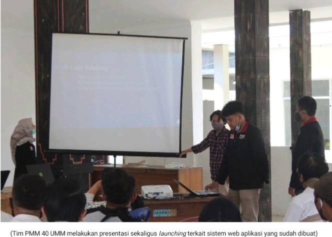 Sistem Web Aplikasi Karya PMM UMM Menunjang Smart Village Di Banyuwangi