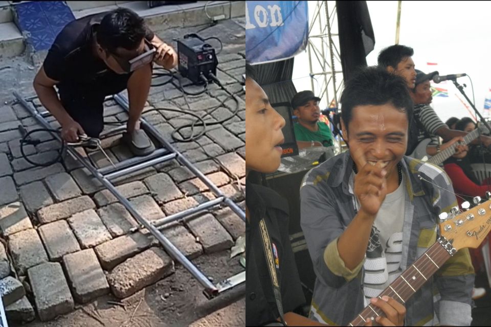 Corona Datang, MC Orkes Melayu InI Beralih Menjadi Tukang Las Akibat Sepi Tanggapan