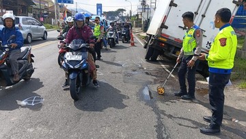 Tragedi Pagi di Nagreg: Truk Boks Hilang Kendali, Satu Nyawa Melayang